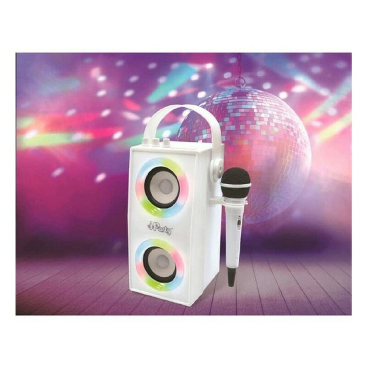 Draagbare Bluetooth Luidspreker met Microfoon iParty Lexibook BTP180Z Wit Bluetooth